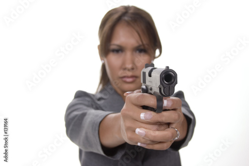 girl with gun