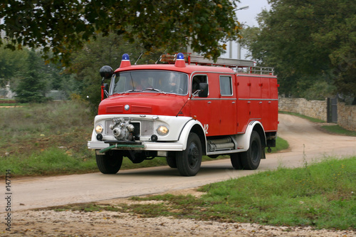 firefighting vintage truck