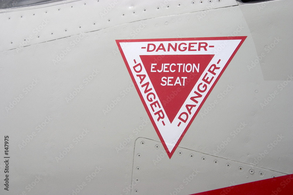 Φωτογραφία ejection seat warning