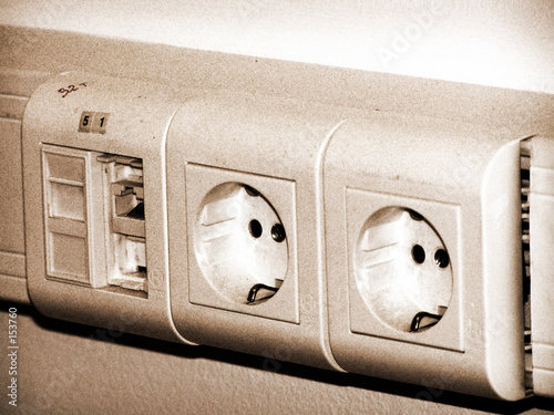 Obraz na płótnie electric receptacle connecter w salonie
