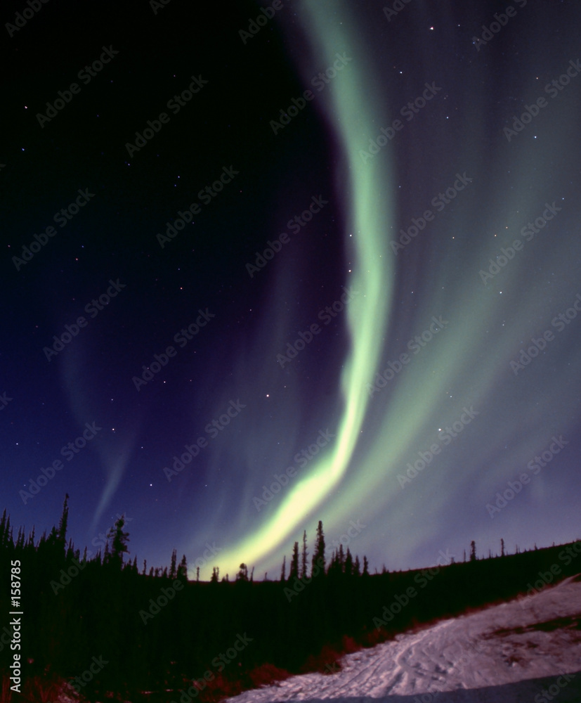 narrow aurora arc Stock Photo | Adobe Stock