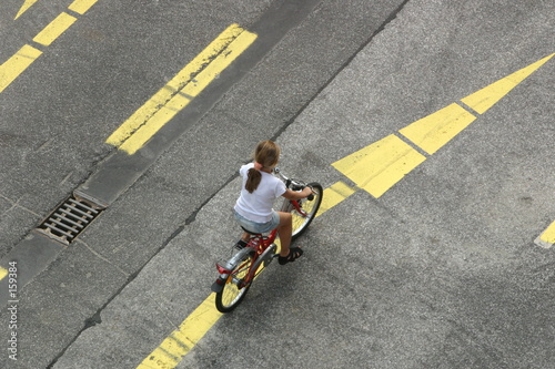 Obraz na płótnie kind auf fahrrad