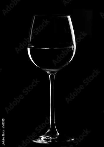 black wine glasses