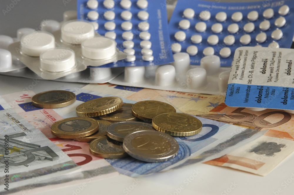 Fotografie geld fuer medikamente