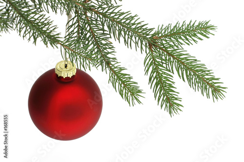 red christmas ball