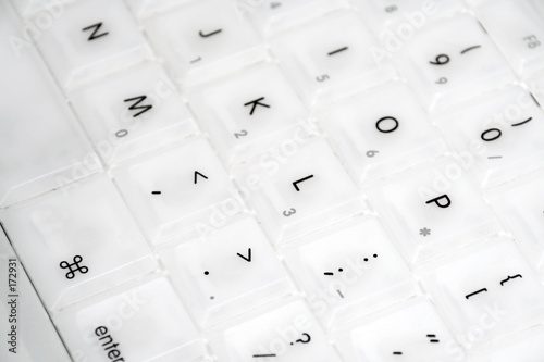 closeup of apple ibook keyboard photo