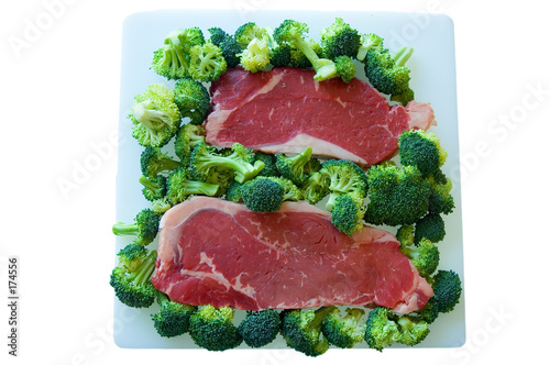 steak and broccoli