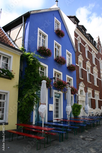 blaues haus im kuhviertel in münster 1