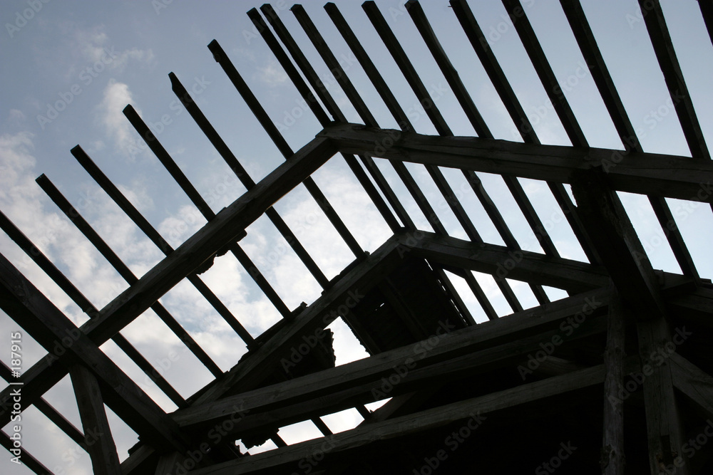 roof construction on sky roof construction on sky