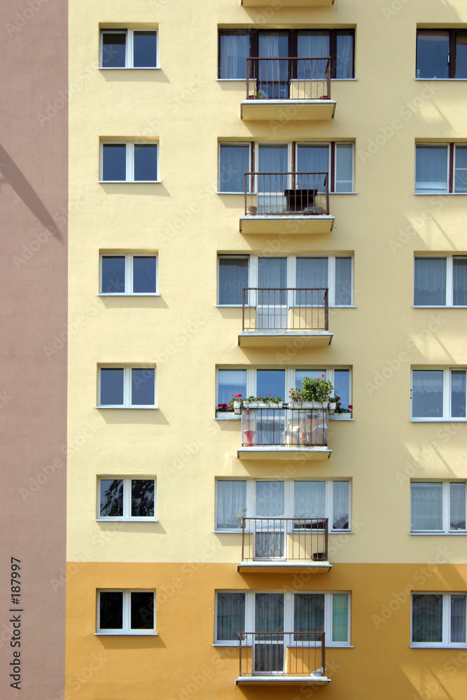 windows and balconies