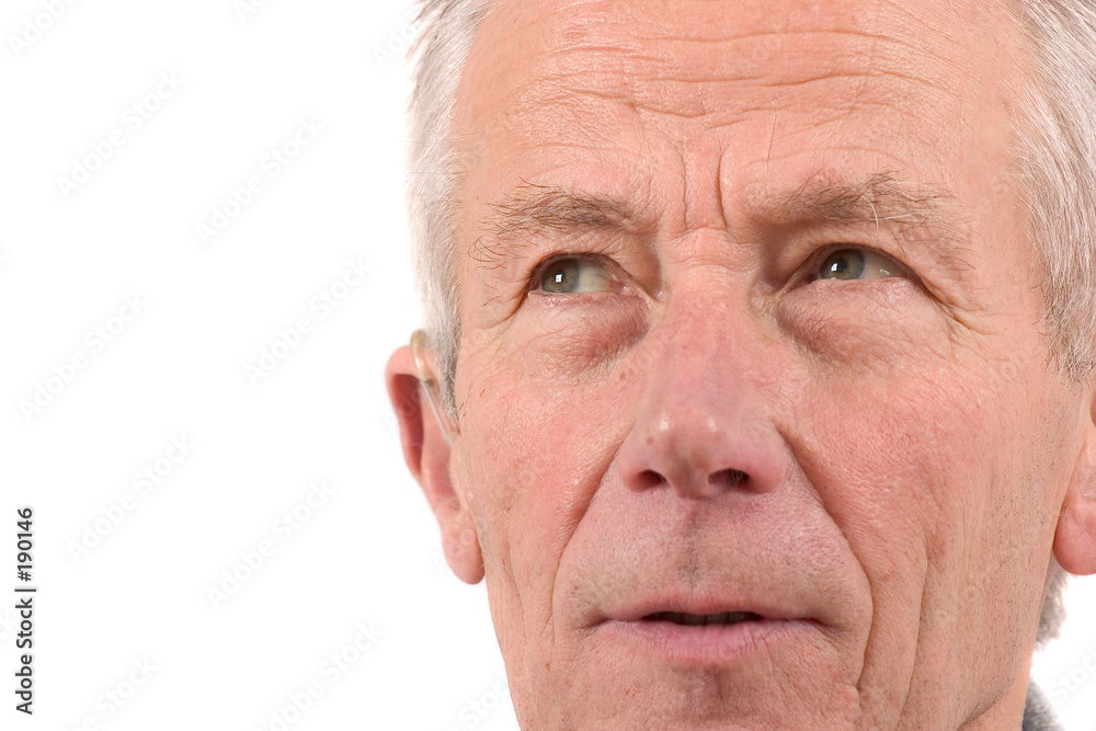 closeup portrait of senior man closeup portrait of senior man