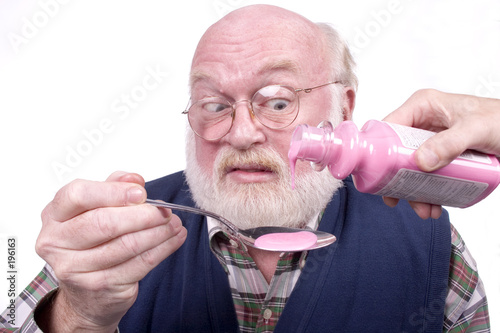 Old man and medicine