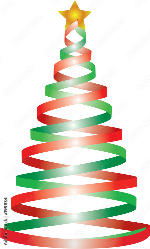red and green coil christmas tree red and green coil christmas tree