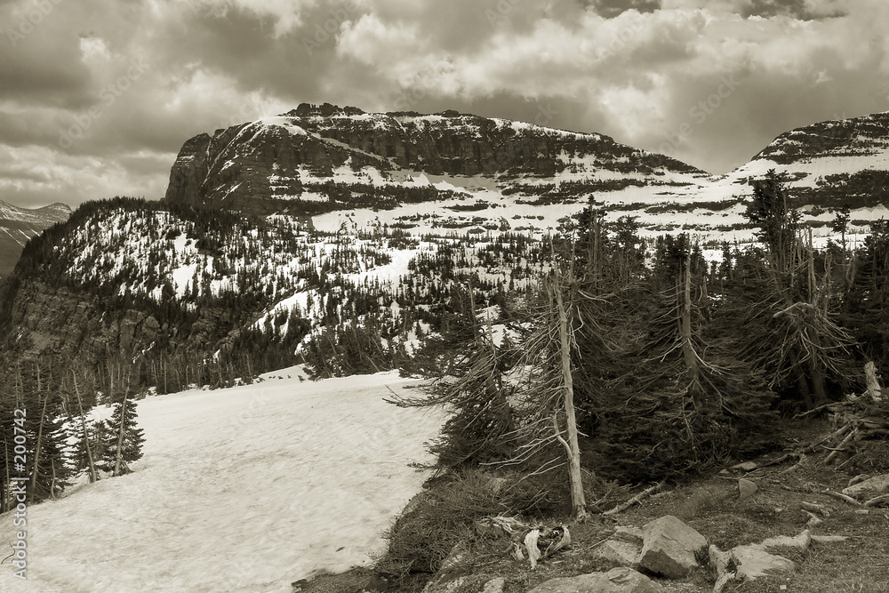 Fotografie peaks, glacier national park