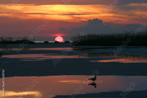 sunset reflections photo