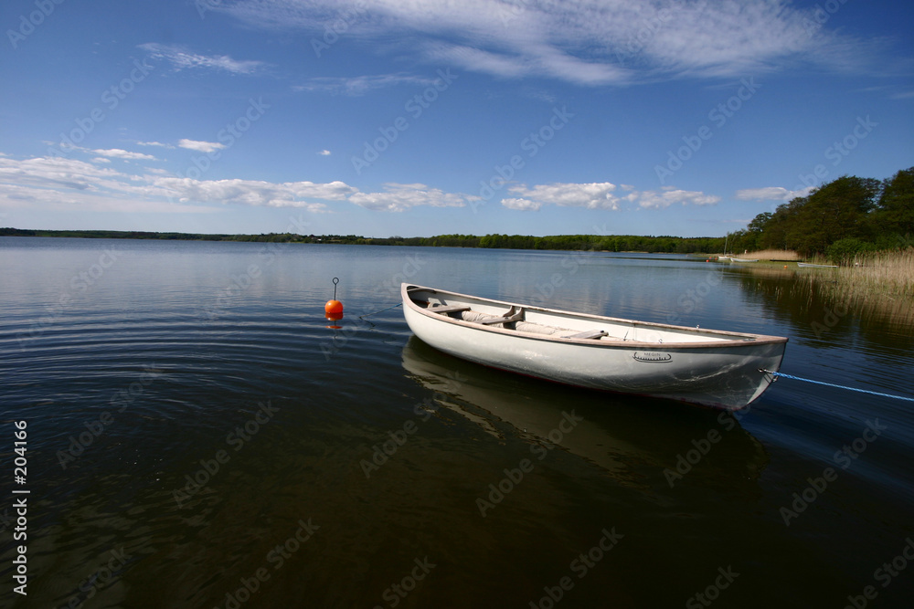 boat on a lake