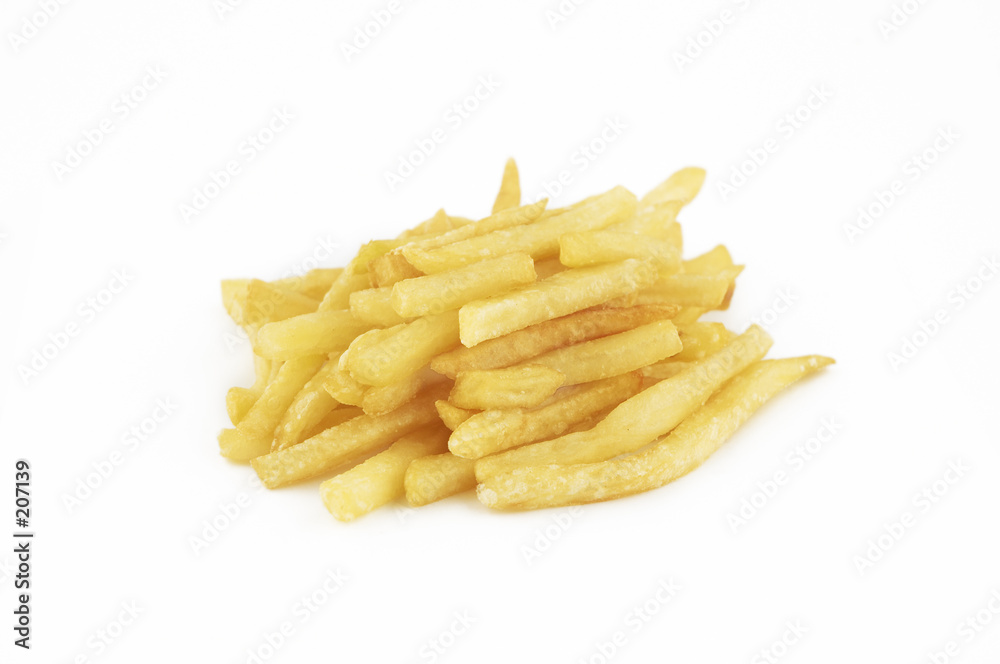 isolated french fries isolated french fries