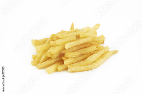 isolated french fries
