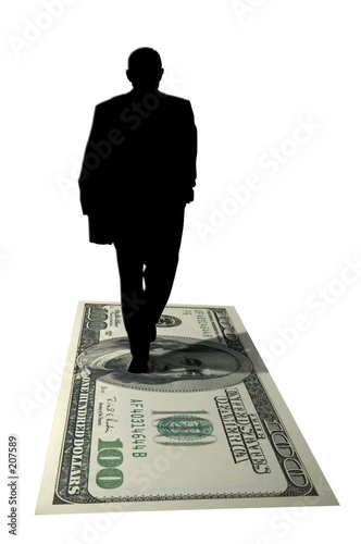 Obraz na plátně moneymaker silhouette