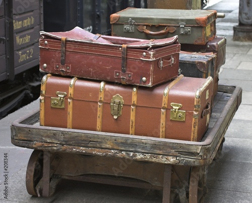 antique luggage