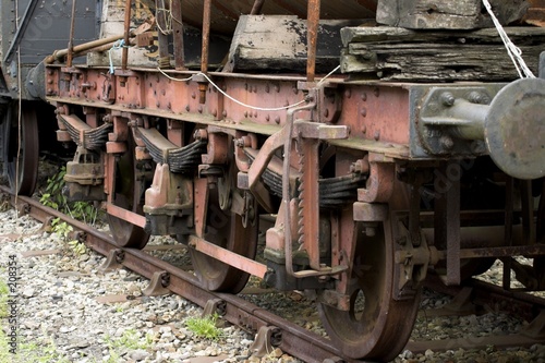 abandoned freight wagon