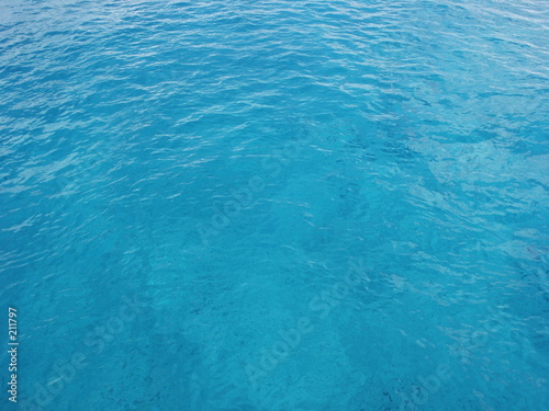 clear blue ocean water
