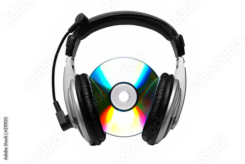 cd and headphone.