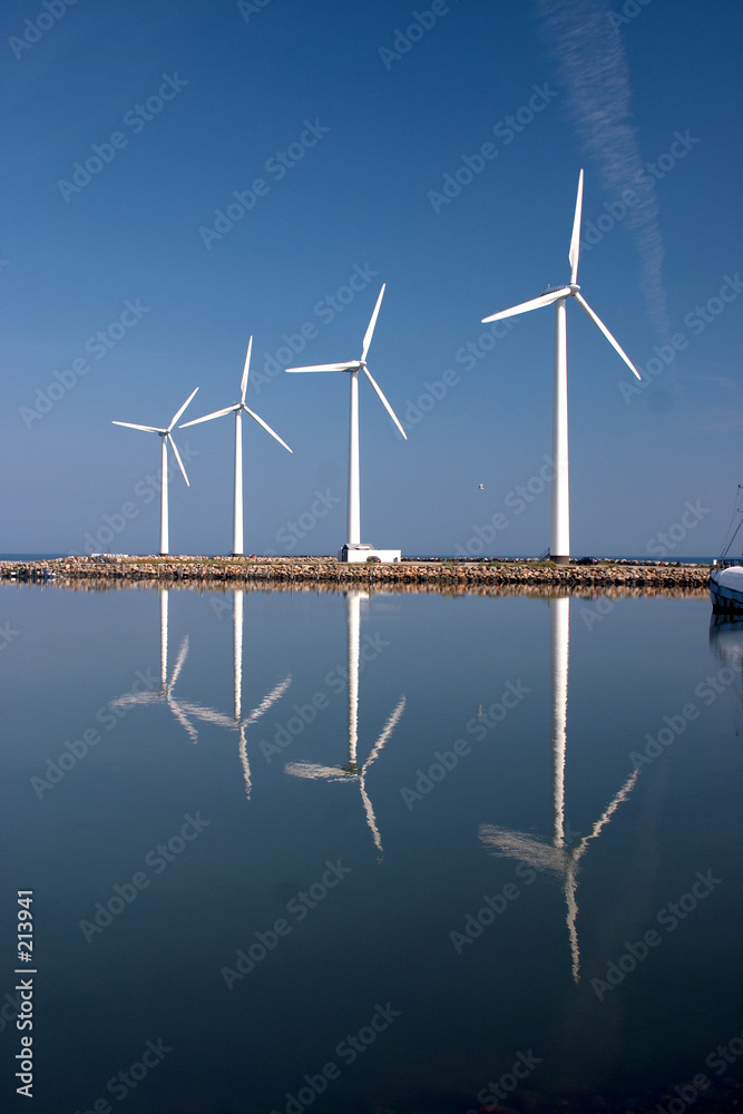 Quadro em tela electricity wind mills