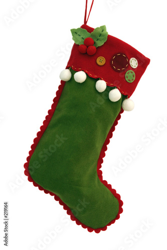 green felt stocking