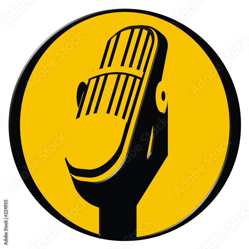 vintage microphone icon