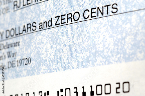 detail of check