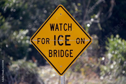 ice on bridge