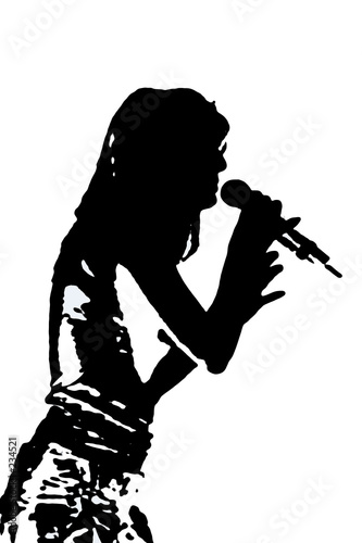 chanteuse en concert