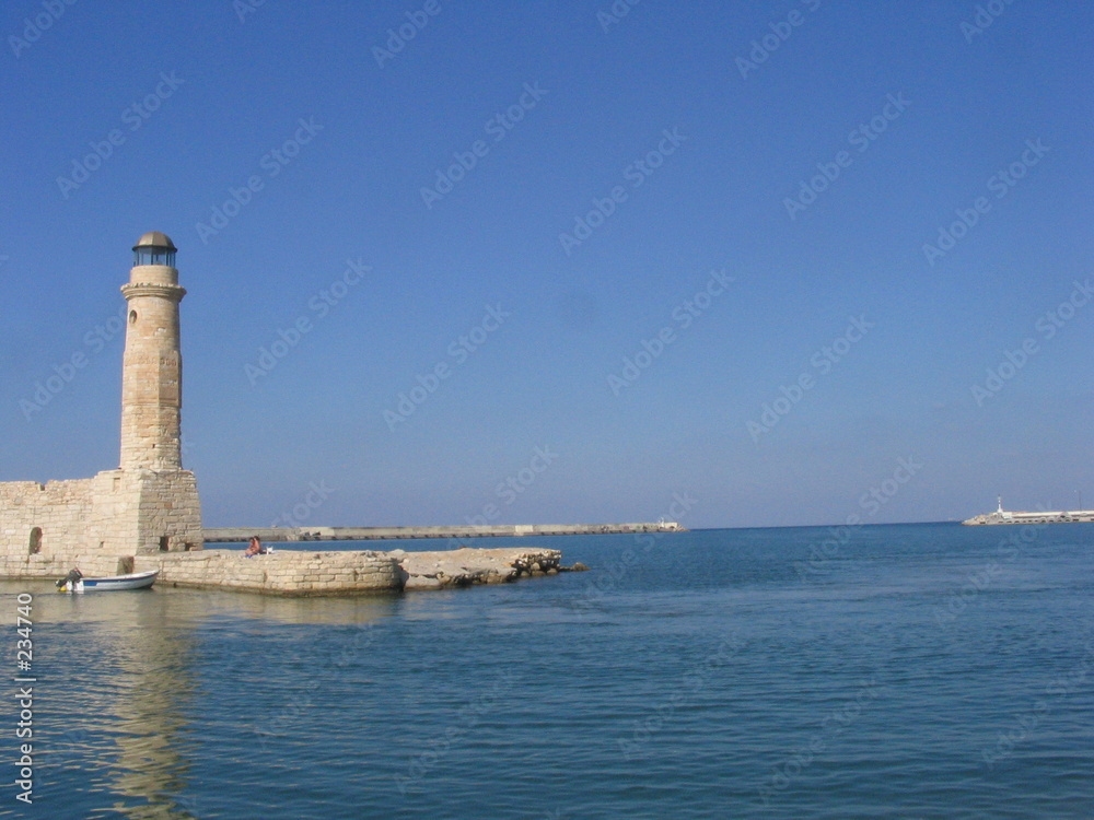 lighthouse at rethymnon