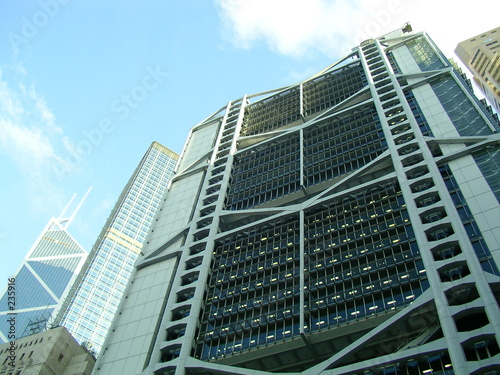 architecture hsbc building in  hong kong photo