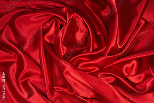 red satin/silk fabric 3