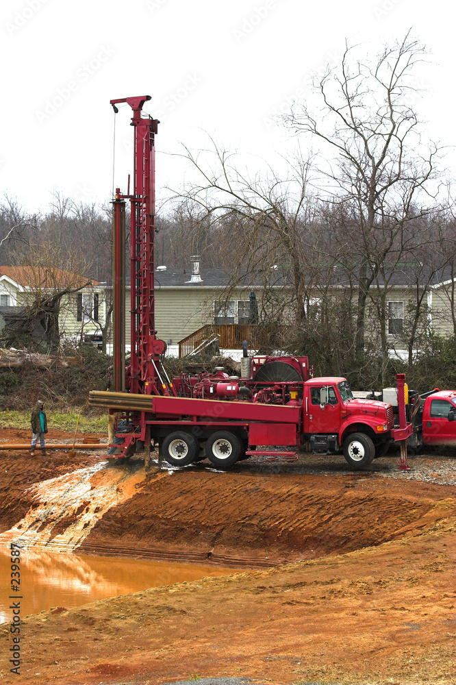 Εκτύπωση καμβά water well driller