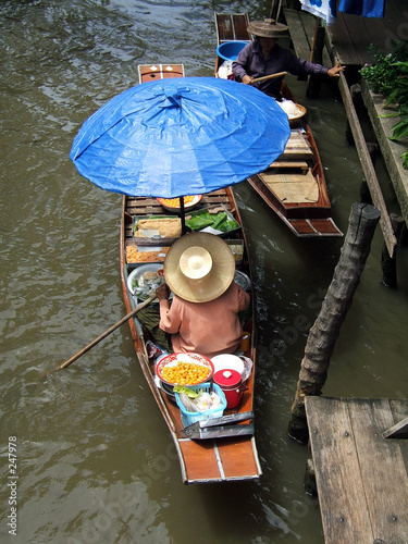 marché flottant photo