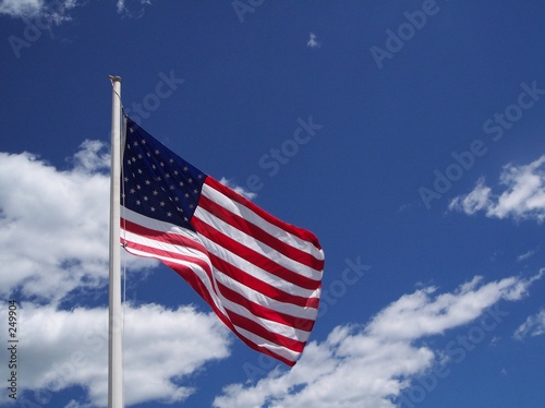 american flag. photo