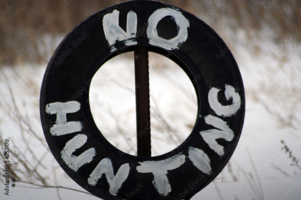Fotografie no hunting sign