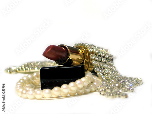 lipstick and jewlery
