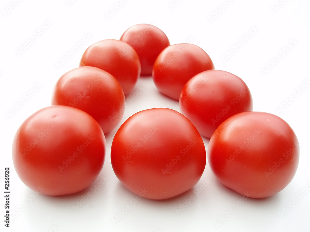 tomatoes in triangle