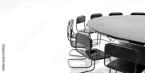 meeting table  with chairs photo