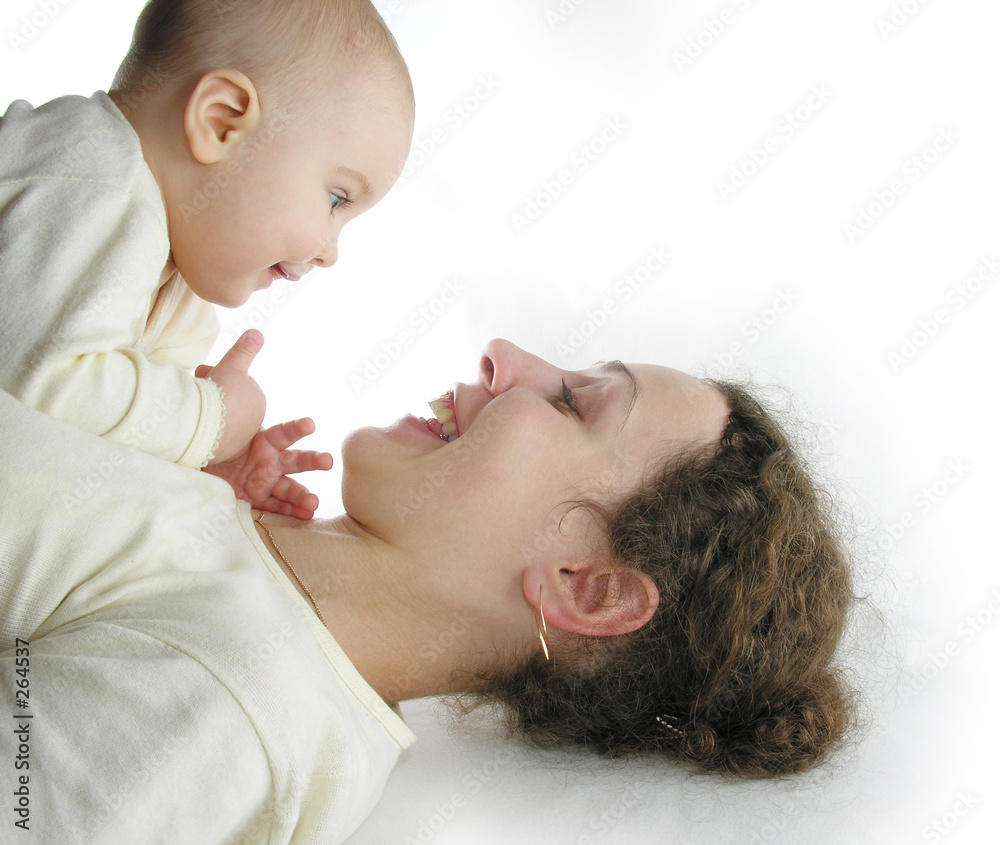 mother with baby isolated mother with baby isolated