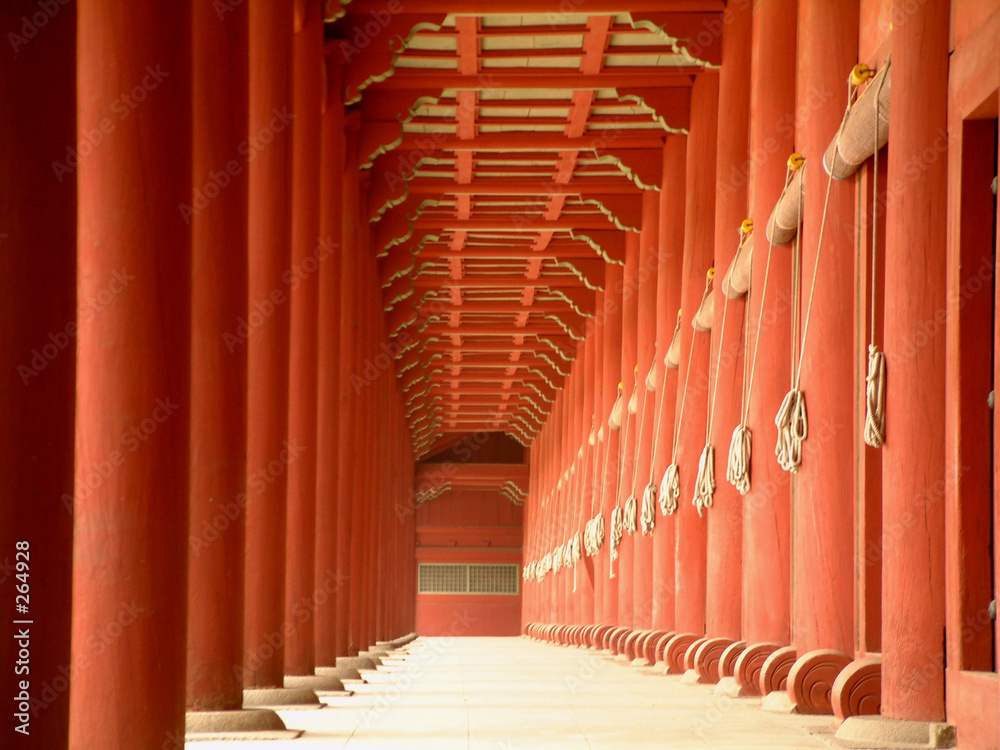 Fototapeta premium jongmyo (królewska świątynia), seul, korea