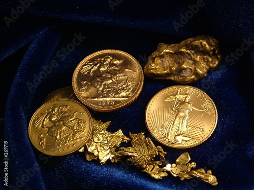 gold coins photo