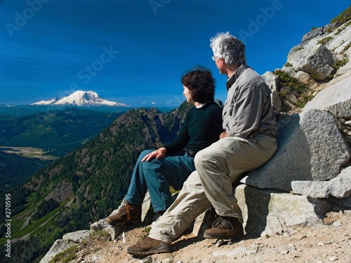 viewing mt. rainier photo