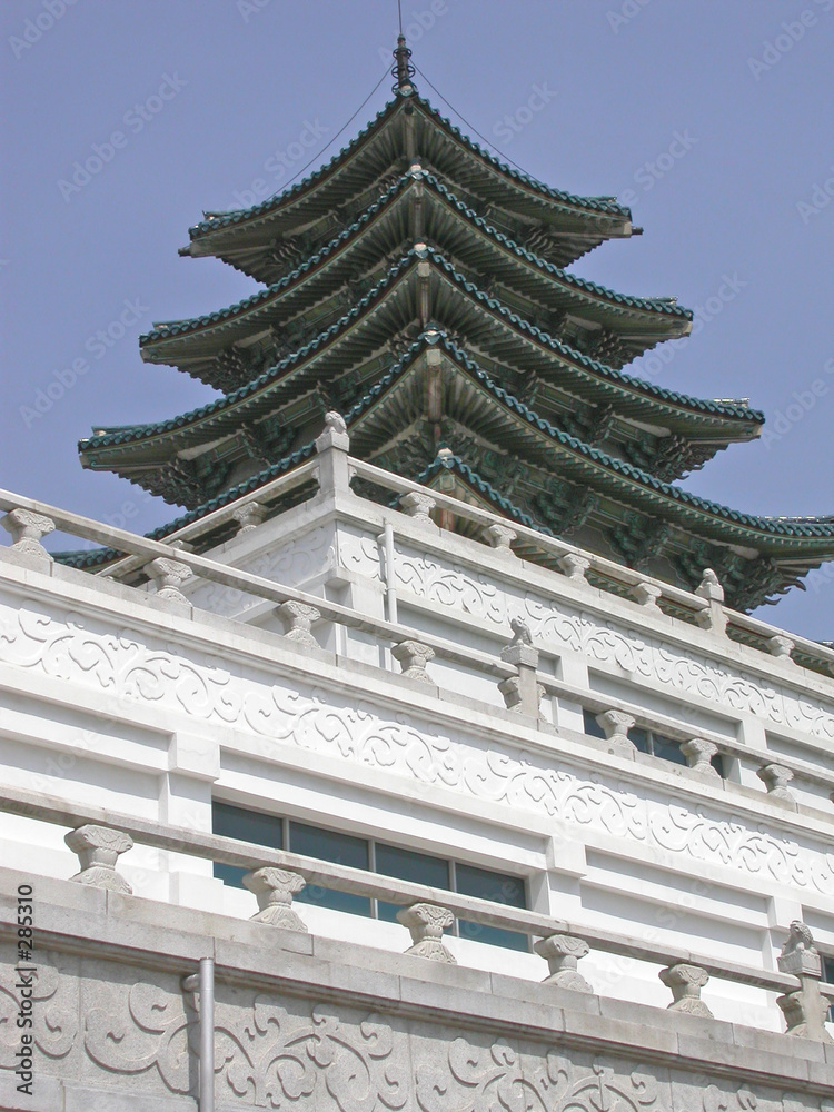 Naklejka premium korean pagoda