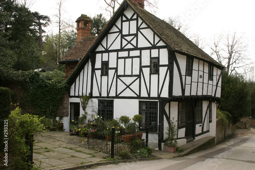english village cottage photo