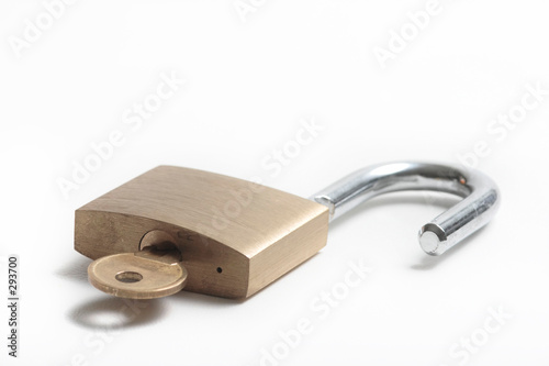 padlock with key